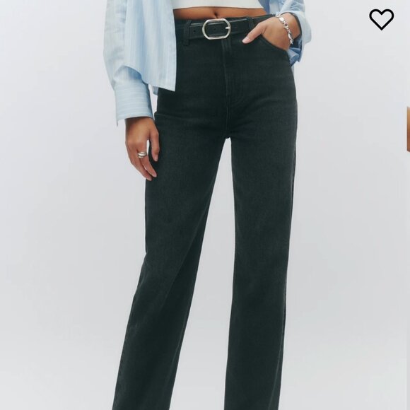 REFORMATION BRAND NEW WITH TAGS Abby High Rise Straight Jeans Size 25 - Picture 2 of 10